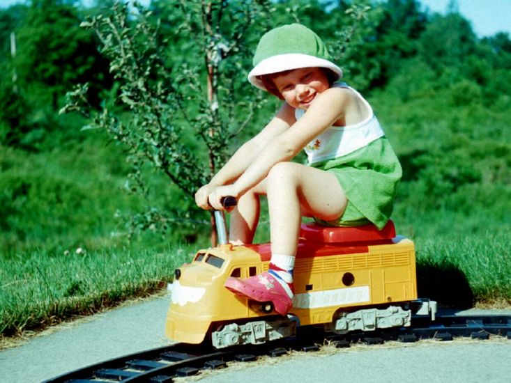  riding David's birthday train